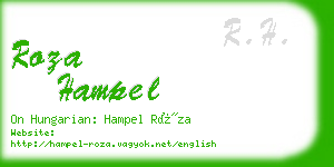 roza hampel business card